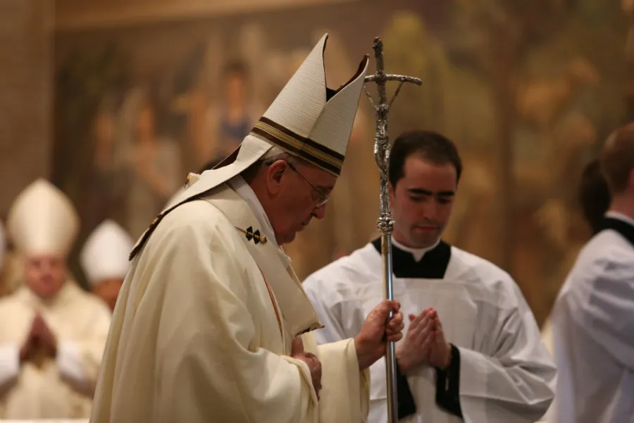 Pope Francis celebrates Mass at the Pontifical North American College on May 2, 2015. ?w=200&h=150