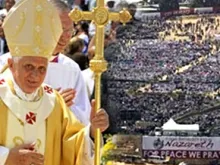 Pope Benedict XVI celebrating Mass in Nazareth