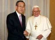 Pope Benedict shakes hands with UN Secretary General Ban Ki-moon?w=200&h=150
