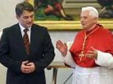 The Holy Father with President Zeljko Komsic