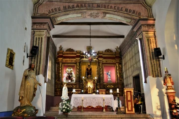 Main Altar of church in Popoyán, Colombia