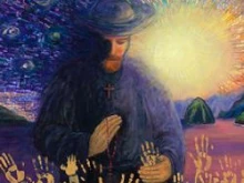 Peggy Chun's portrait of Blessed Father Damien 