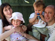 Andrew and Emma Ray with their children