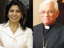 Laura Chinchilla / Archbishop Hugo Barrantes Urena of Costa Rica 
