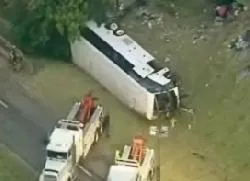Crash of charter bus carrying Catholic pilgrims kills at least 14 in Texas
