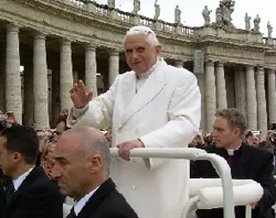 Pope Benedict rides through St. Peter's Square in the popemobile.?w=200&h=150