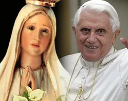 A statue of Our Lady of Fatima and Pope Benedict. ?w=200&h=150