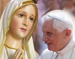 The statue of Our Lady of Fatima and Pope Benedict.?w=200&h=150
