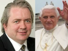 Leo McKinstry and Pope Benedict XVI