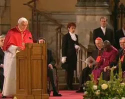 Pope Benedict XVI speaks in Westminster Hall during his 2010 visit to the U.K.?w=200&h=150