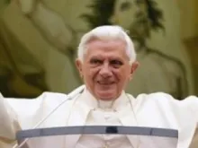Pope Benedict XVI at Castel Gandolfo.