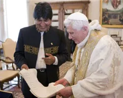 Pope Benedict meets with Evo Morales.?w=200&h=150