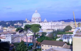  The view of St. Peter's Basilica from the Pontifical North American College 