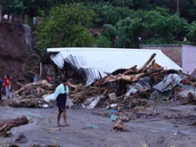 Devastation in El Salvador after Hurrican Ida hits
