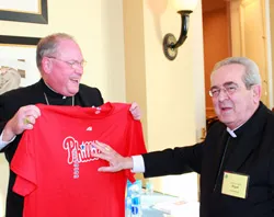 Archbishop Dolan and Cardinal Rigali meet at the U.S. Bishops assembly in Baltimore. ?w=200&h=150