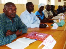 Participants at a Caritas training on sexual violence and HIV and AIDS in Goma. 