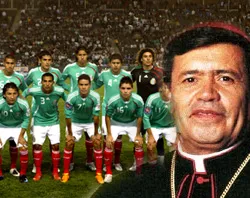 The Mexican national soccer team and Cardinal Rivera.?w=200&h=150