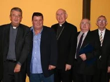 Some of the bishops of Ireland at a meeting with victims of abuse