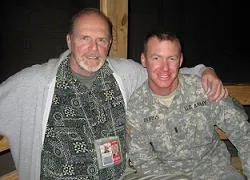 Joe Burns with his son Mike at Al Taqaddum. Joe departed for the U.S. the next day.?w=200&h=150