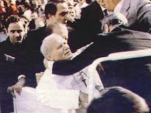 Pope John Paul II shortly after being wounded