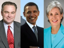 Gov. Tim Kaine, Sen. Barack Obama, Gov. Kathleen Sebelius