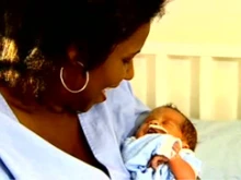 Maria Benedita and her son Valdir Gabriel