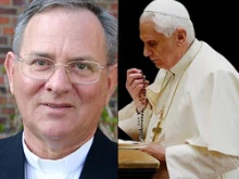 The late Bishop Luigi Padovese and Pope Benedict.