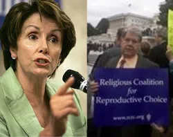 Rep. Nancy Pelosi (D-Calif.) / Abortionist Leroy Carhart at Pelosi's press conference?w=200&h=150