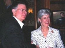 Governor Kathleen Sebelius at the reception with George Tiller. Photo 
