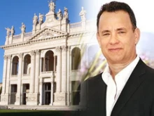 Actor Tom Hanks, who is starring in Dan Brown's latest film