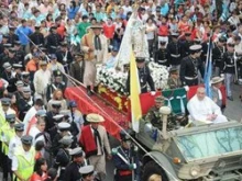 The procession with Our Lady of Mercy in Tucuman. 
