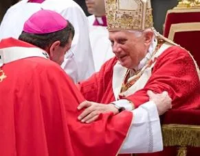 Archbishop Allen Vigneron receives the pallium from Pope Benedict. ?w=200&h=150