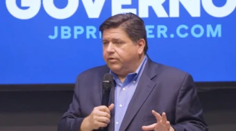 Illinois Gov. JB Pritzker at Chi Hack Night on July 12, 2017.