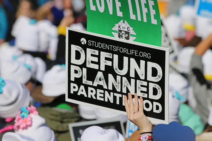 Pro-life signs at the 2018 March for Life in Washington, DC. Jonah McKeown/CNA?w=200&h=150