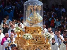 A procession of the Virgin of San Juan de los Lagos in Mexico.