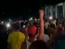 Citizen protests against the Cuban regime in Nuevitas, Camagüey, August 2022.