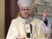 Archbishop Christian Lépine of Montreal, shown in a 2017 photo, has written a public letter opposing the Quebec government’s plan to ban public prayer.