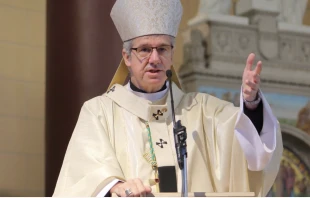 Archbishop Christian Lépine of Montreal, shown in a 2017 photo, has written a public letter opposing the Quebec government’s plan to ban public prayer. Credit: CNS photo/François Gloutnay, Presence