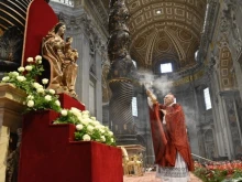 Cardinal Giovanni Battista Re, the dean of the College of Cardinals.