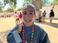 Speaking from World Youth Day 2023 in Lisbon, Portugal, the “City of Joy,” a Iesu Communio (Communion in Jesus) sister shares her vocation story with ACI Prensa, CNA’s Spanish-language news partner.