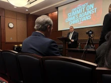 Rep. Chris Smith, R-New Jersey, speaks about a sanctions plan to increase pressure on the Nigerian government amid ongoing Christian persecution on Dec. 9, 2025.