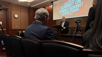 Rep. Chris Smith, R-New Jersey, speaks about a sanctions plan to increase pressure on the Nigerian government amid ongoing Christian persecution on Dec. 9, 2025.