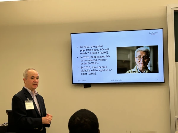 Professor Miguel Olivas-Luján noted that the elderly are "bearers of unique charisms — wisdom, memory, and interdependence" that enrich both ecclesial and civic communities. Credit: Ken Oliver-Méndez/CNA