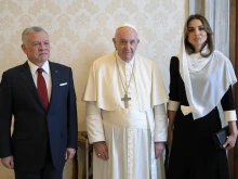 King Abdullah II and Queen Rania of Jordan with Pope Francis, Nov. 10, 2022