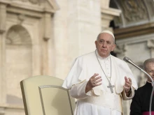 Pope Francis speaks during his general audience on Oct. 26, 2022.