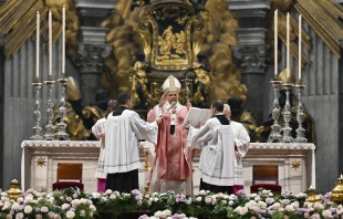 Pope Leo XIV celebrates Mass for the Jubilee of Hope for prisoners in St. Peter’s Basilica at the Vatican on Dec. 14, 2025. Credit: Vatican Media