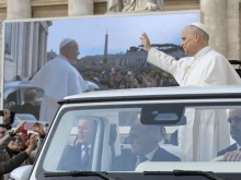 Pope Leo XIV greets pilgrims in St. Peter's Square during a Jubilee audience on Nov. 22, 2025.