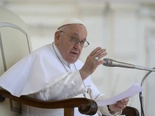 Pope Francis at his Wednesday general audience in St. Peter’s Square on May 31, 2023.