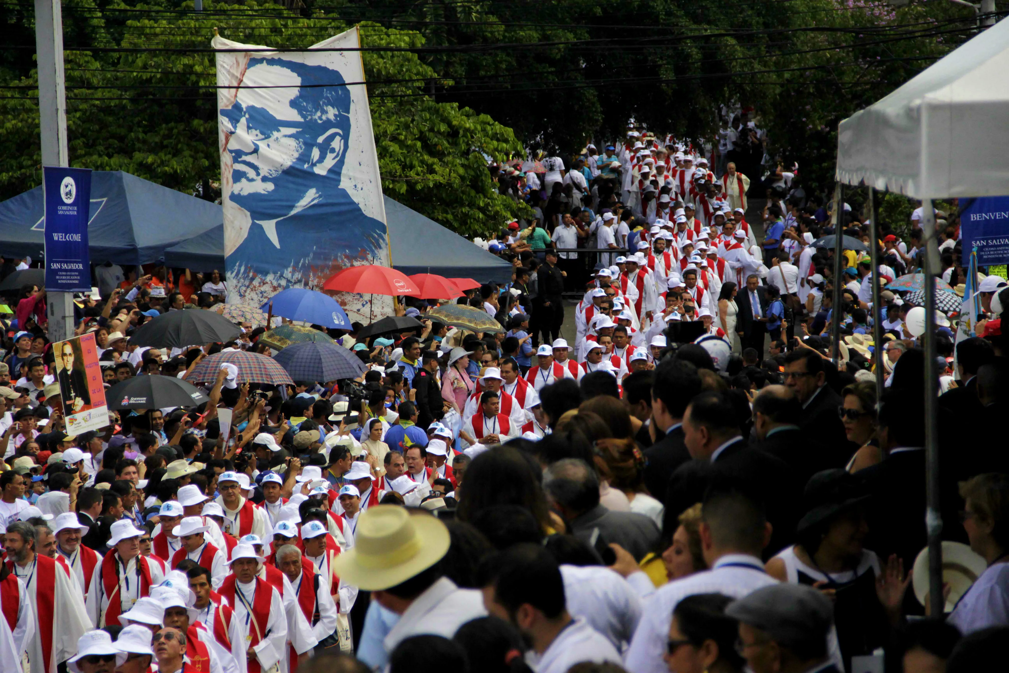 A procession in San Salvador for the beatification Mass of Oscar Romero. ?w=200&h=150