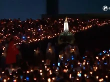 Thousands prayed for peace at the Fatima shrine in Portugal Oct. 12, 2023.